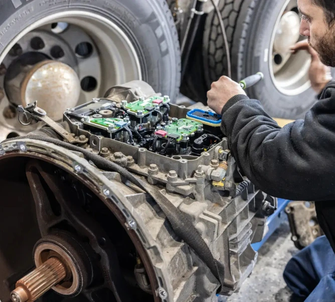 Professional truck transmission repair and diagnostics service in Dallas, TX
